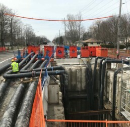 Image of a sewer bypass in progress
